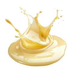 Condensed milk, transparent background, isolated image, generative AI