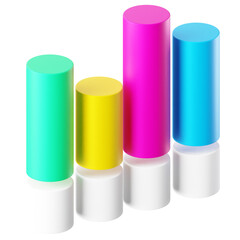  3D Icon Chart Illustration