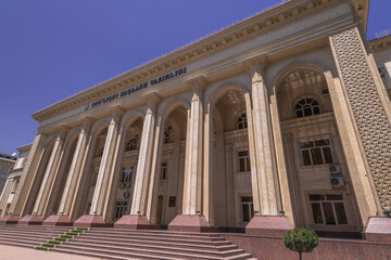 Panoramic picture of administrative building in Tashkent, Uzbekistan.
