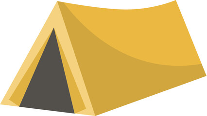 Yellow tent flat design © MITstudio