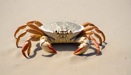 A Crab Camouflaged Against A Sandy Beach Upscaled 4