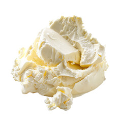 Cream cheese, transparent background, isolated image, generative AI