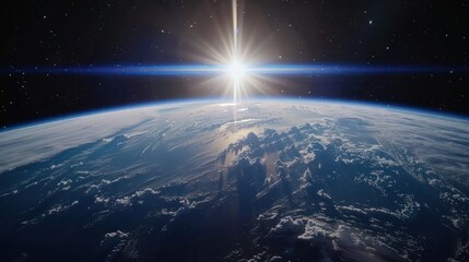 Fototapeta premium open eye in space