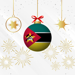 Christmas Ball Ornaments Mozambique Flag Celebration