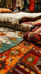 A rug on the floor. Generative AI.