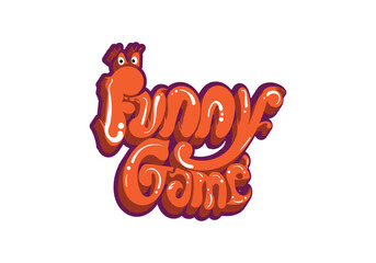 FUNNY GAME typography word style design