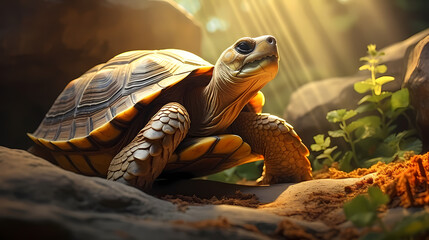 Naklejka premium Close-up of turtle
