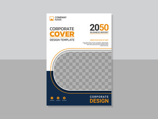 Professional corporate book cover template