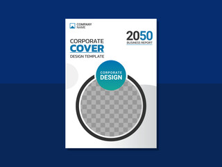 Professional corporate book cover template