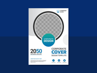Obraz premium Modern business annual report template