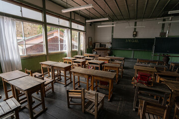 Fototapeta na wymiar 日本の古い校舎の風景