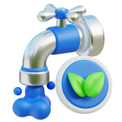 Clean water 3D icon
