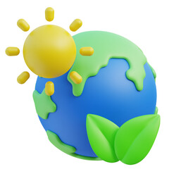 Planet earth 3D icon