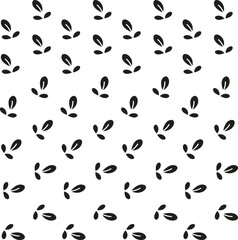 abstract a solid small cartoon tiger skin pattern with black flower, all over vector design with bright background illustration digital image for wrapping paper or textile printing clothes