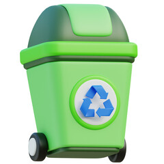 Recycle bin 3D icon