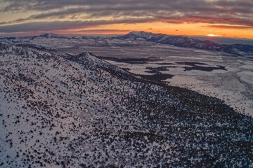 Aerial View of Desert Wilderness in the State of Utah - 762869417