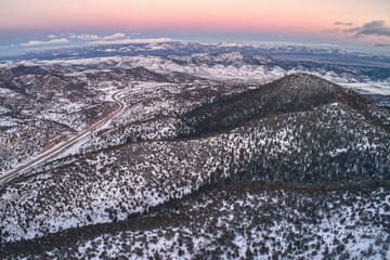 Aerial View of Desert Wilderness in the State of Utah - 762869469