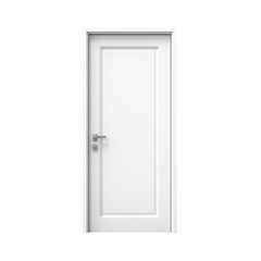 white door on transparent background. PNG Generative AI