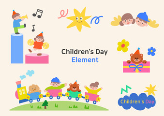 Obraz premium Children's Day and family month
