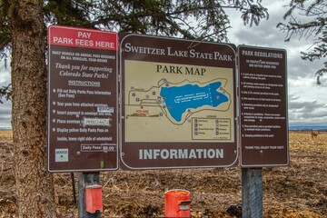 Sweitzer Lake is a state park in south west colorado - 762870847