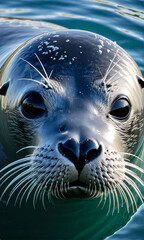 sea lion in the water