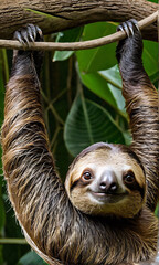 close up of a lemur on tree