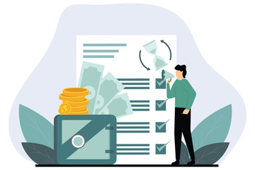 Finance Business Flat Design Illustration