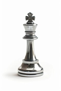 Silver chess pawn imagining itself as a king