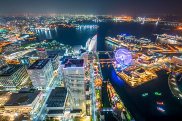 Obraz premium 横浜ランドマークタワーからの夜景