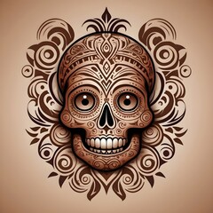 The skull tattoos patterns