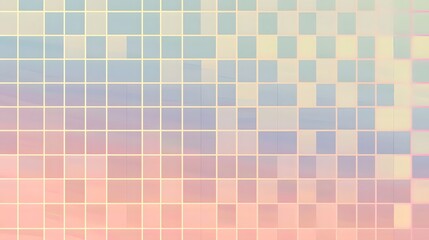 Pastel Gradient Tiles Wall: Modern Aesthetic Background