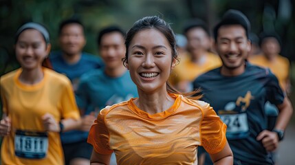 A charity run with participants from all over the world, raising funds for global health causes