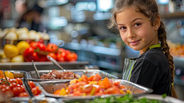 A healthy cooking class for families, showcasing the importance of cooking skills for nutrition