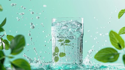 An infographic on the benefits of hydration, promoting awareness of water's role in health