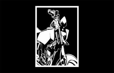 motorbike silhouette