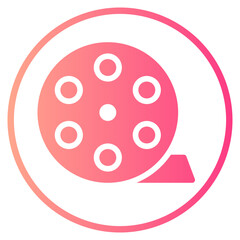 film reel gradient icon