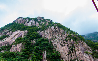 Landscape view of Mountain hill in Wolchulsan, South Korea. 