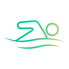 Obraz premium swimming icon