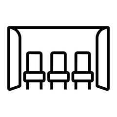 Fototapeta premium bench icon