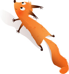 Climbing Squirrel Character Animal for Children - 762883294