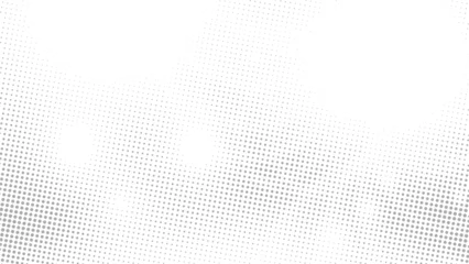 Foto op Canvas Abstract white and gray color background with halftone effect, dot pattern. Vector illustration. © BK_graphic
