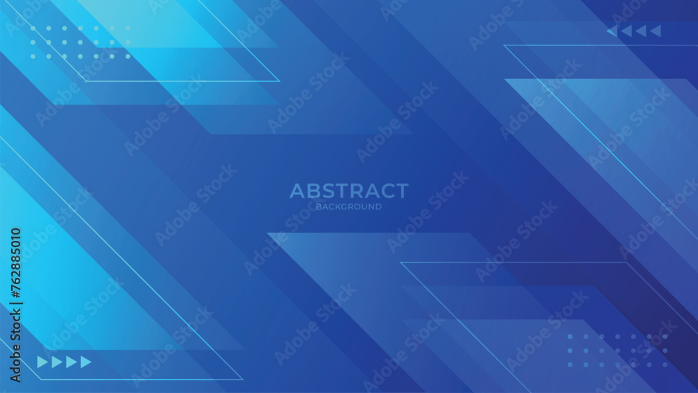 Poster abstract blue geometric background. smooth color gradation. dynamic and sport banner concept. abstra