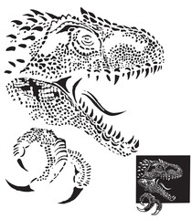 Print 23SPFX-802 print dinosaur