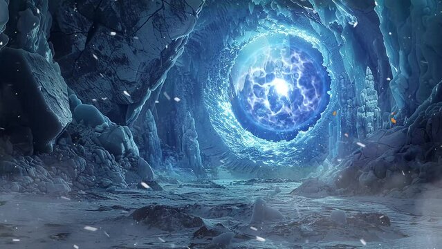 cinematic shot interdimensional phenomenon unfolds. seamless looping overlay 4k virtual video animation background