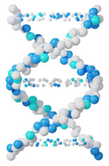 DNA structure genetic biotechnology, 3d rendering
