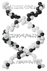 DNA structure genetic biotechnology, 3d rendering
