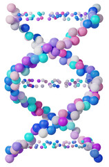 DNA structure genetic biotechnology, 3d rendering
