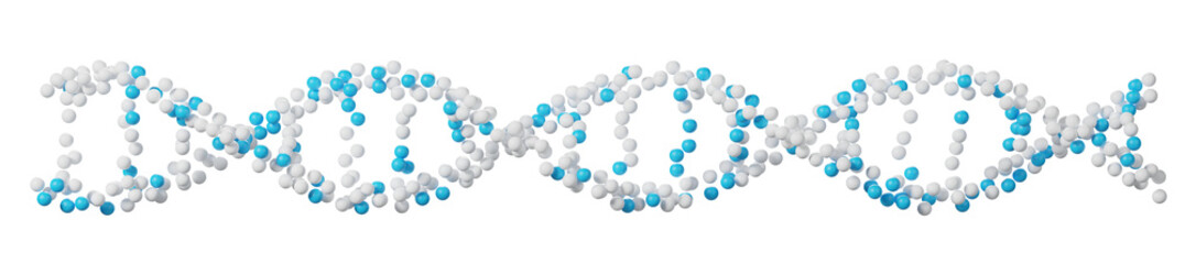 DNA structure genetic biotechnology, 3d rendering