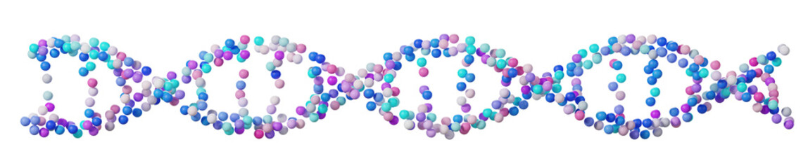 DNA structure genetic biotechnology, 3d rendering
