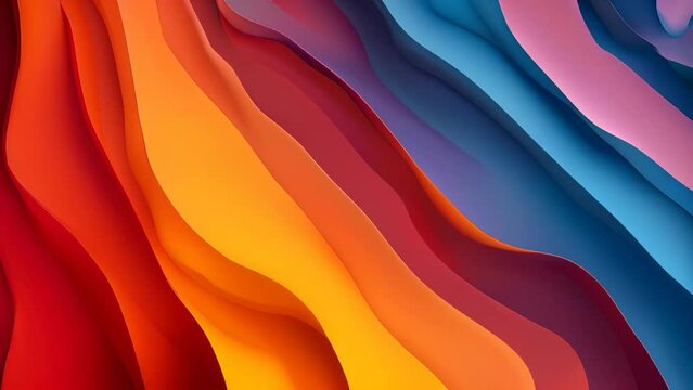 abstract background with colorful wavy lines. Vector illustration.